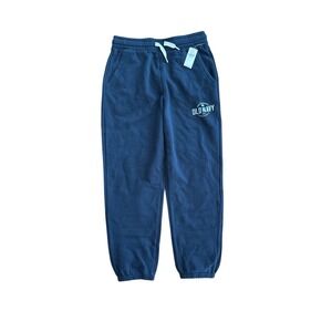 Old Navy Kids Unisex Blue Sweat Pants Size Large 10-12‎ New With Tags Logo NWT